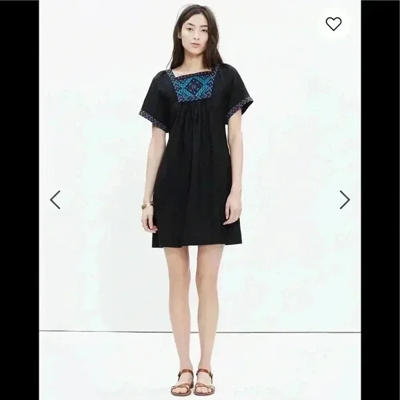 Madewell Wander Multicolor Embroidered Dress Size XXS—A2 - Picture 1 of 8